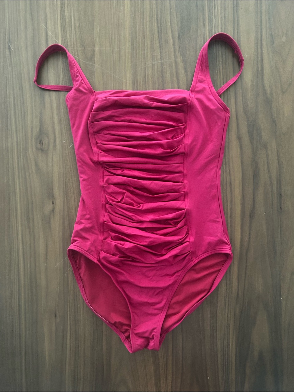 Calvin Klein Fuchsia Ruched One-Piece